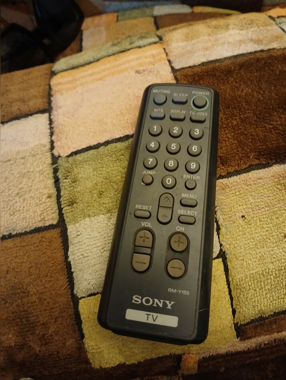 Sony Black Slim TV Remote Control RM-Y155 Style